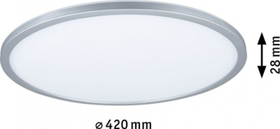 Panel tavanor LED Paulmann Atria Shine 3-step, 42cm, dritë e bardhë, krom
