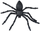 Set merimangash plastike Spider, 11.5 cm, 2 copë, të zeza