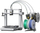 Printer 3D Bambu Lab A1 Combo, multi-material, me ekran prekje, gri