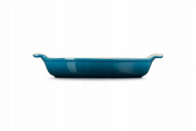 Овална тава за печење Le Creuset Stoneware, 28cm, длабока, бела