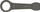 Çelës goditës unazor KUKKO 406-65, SW65mm, çelik Cr-V, gri çeliku