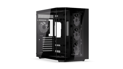 Kuti kompjuterike Krux Empero, MIDI Tower, 4x 120mm ARGB, e zezë