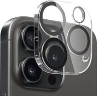 Xham mbrojtës kamere Crong Lens Shield, 9H, për iPhone 16 Pro 16 Pro Max, transparent