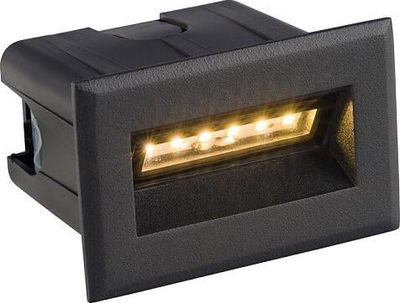 Надворешна фасадна ламба Nowodvorski Bay LED S, 3W, црна