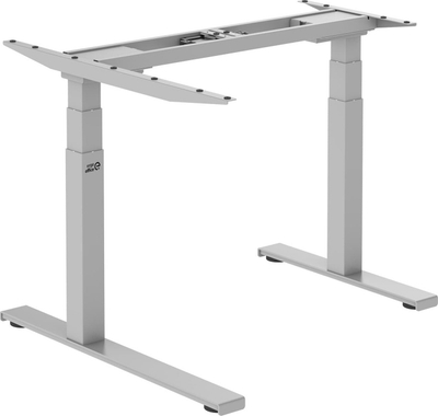 Kornizë tavoline elektrike këndore Ergo Office ER-432, rregullim lartësie 62-128cm, kapacitet 125kg, gri