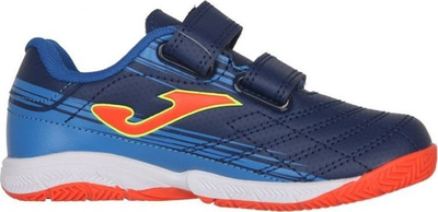 Këpucë futbolli salle për kalamaj Joma Xpander Jr 2303, shirit ngjitës, shollë non marking, blu navy