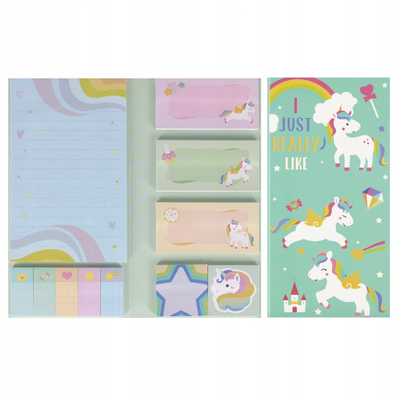 Set shënuesish ngjitës STARPAK Unicorn 563056, shumëngjyrësh, për fëmijë
