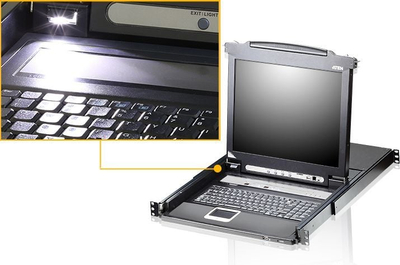 Konsolë KVM ATEN Slideaway CL5716M, 16 porta, 17", 1280x1024, për rack