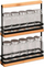 Raft vertikal për erëza Kesper, 10 kavanoza qelqi, bambu FSC dhe metal, 23 x 5.5 x 32 cm, i zi