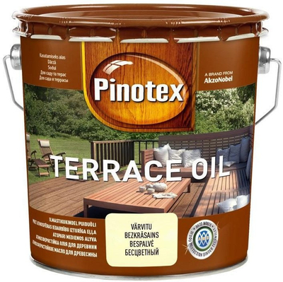 Vaj për dru Pinotex Terrace &amp; Wood Oil, 3L, pa ngjyrë