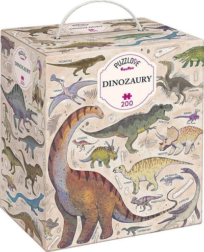 Puzzle Czuczu Puzzlove Dinosaurs, 200 pjesë, shumëngjyrëshe