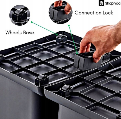 Koshi i riciklimit Soft Recycling Bin, 40L, me kemba mbajtsë, antracit