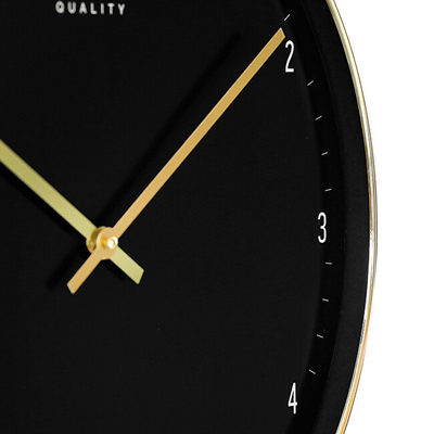 Orë muri MPM Quality Goldie E01.4329.8090, e zezë