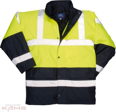 Xhaketë dimri Portwest Hi Vis Contrast Winter Traffic, 2XL, reflektuese, e verdhë e zezë