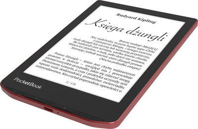 Lexues elektronik PocketBook Verse Pro, ekran E Ink 6", rezistent ndaj ujit, i kuq