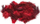 Pupla dekorative Brewis Speckled Feathers, 3g, të kuqe