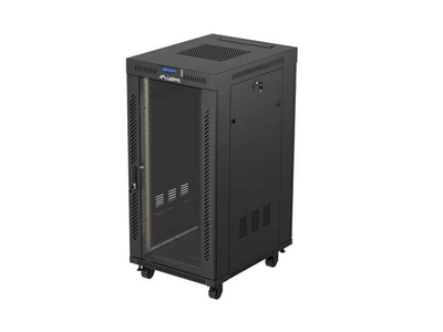 Kabinet serverik Lanberg FF01 19", 24U, 600x800 mm, i zi