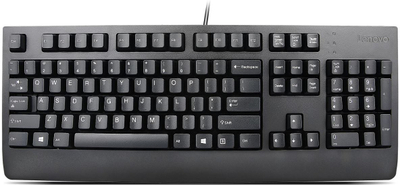 Tastierë Lenovo Preferred Pro II, USB, QWERTY polonisht, e zezë