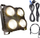Reflektor skenik Light4Me Blinder LED 4x100W, COB, dritë e bardhë e ngrohtë dhe e ftohtë, i zi