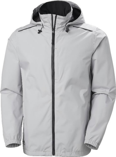 Xhaketë Helly Hansen Manchester 2.0, të papërshkueshme nga uji, me kapuç, madhësia 2XL, gri e çelët