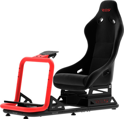 Kokpit simulimi Simply GT Res-Tech Cockpit, ulëse RES TECH GT, mbajtës timoni dhe pedalesh, i zi