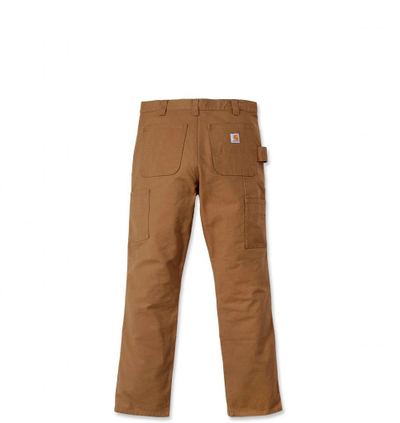 Pantallona pune Carhartt Rugged Flex Duck, Slim Tapered, double front, kafe Carhartt