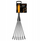 Grabulë kopshti Fiskars OneClick Flower Rake, 12 cm, e zezë portokalli