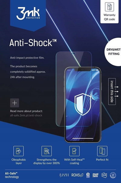 Folie mbrojtëse telefoni 3mk All-Safe Anti-Shock, AIO Dry & Wet, set 25 copë