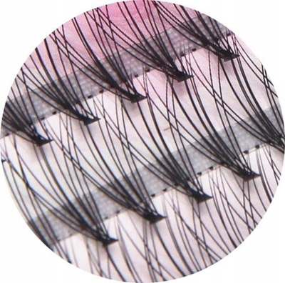 Qerpikë fallco Nesura Lash Clusters, 14 mm, 60 copë, të zinj