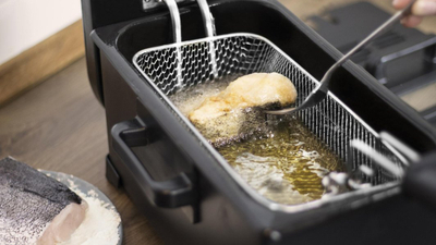 Fritezë elektrike Cecotec Cleanfry, 3L, termostat rregullues, e zezë