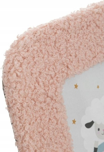 Kornizë fotosh Lamb Bouclé Photo Frame, 22.5 x 17.5 cm, për foto 10 x 15 cm, rozë