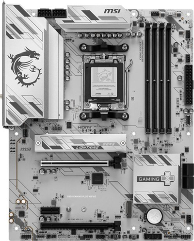 Pllakë amë MSI B850 Gaming Plus WiFi6E, Socket AM5, ATX, gri