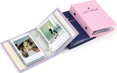 Album fotografish LoveInstant Dear Moment, 36 foto, për Instax Mini, rozë