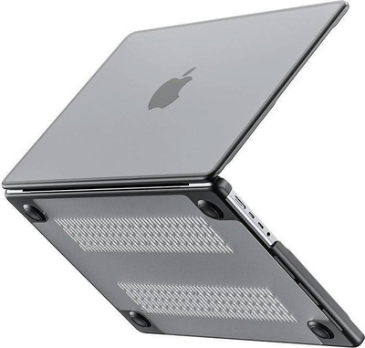 Kapak mbrojtës INVZI Hardshell Case për MacBook Pro 16" A2485, PC TPU, transparent