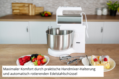 Рачен миксер Unold Hannah 78720, 500W, сад нерѓосувачки челик 3.5L, бел
