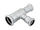Tee reduktuese çeliku Kan Therm Steel Press, 22x15x15 mm, e galvanizume