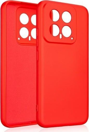 Maskë silikoni Beline për Xiaomi 14, e hollë, kundër gërvishtjeve, e kuqe