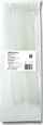 Kapëse kabllosh Qoltec Cable Tie 52207, set 100 copë, e bardhë