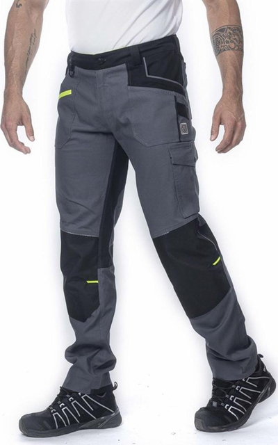 Pantallona pune Ardon 4Xstretch, me brez në bel, madhësia 52, gri me të zezë