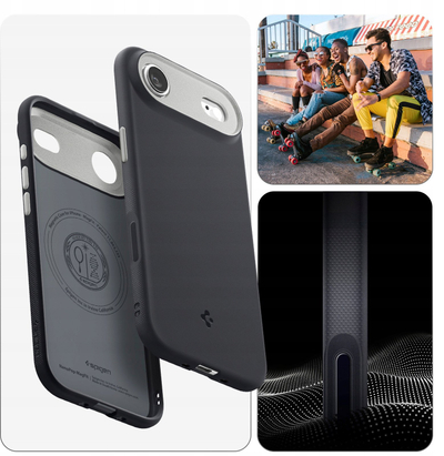 Kapak telefoni Spigen Caseology Nano Pop MagSafe, për iPhone 17 Air iPhone 17 Pro, i zi