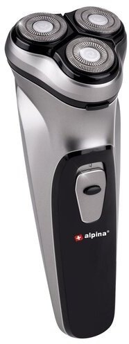 Brisk elektrik Alpina E-18839, pa kabllo, me trimer, zi argjendtë