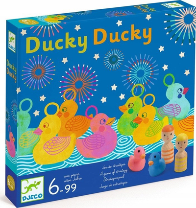 Lojë tavoline Djeco Ducky Ducky, strategji për gjithë familjen, 2‑4 veta, shumëngjyrëshe