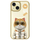 Futeri Nimmy Cool&amp;Cute 2.0 Cat për iPhone 15 6.1", TPU PC, me zinxhir, ngjyrë kaki