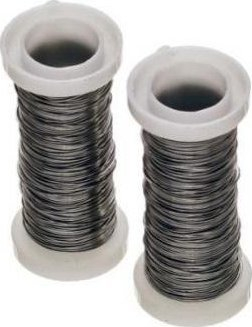 Декоративна жица за цвеќиња Brewis Florist Wire, 20 m, сет 2 парчиња, сребрена