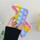 Kuti mbrojtse 1Mcz Pop It për Samsung Galaxy A72 / A72 5G, TPU, pastel me shumë ngjyra