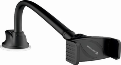 Mbajtëse telefoni për makinë Swissten S-Grip S3 HK 65010508, krah 36 cm, për telefona deri 85 mm, e zezë