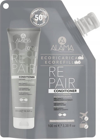 Balsam flokësh Alama Professional Repair, për flokë të dëmtuar, me keratinë, 100ml