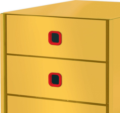 Kabinet sirtarësh Leitz Click &amp; Store Cosy, 3 sirtarë, i verdhë
