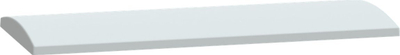 Çati mbrojtëse për kabinet Schneider 7035, 750x320 mm, plastike, gri