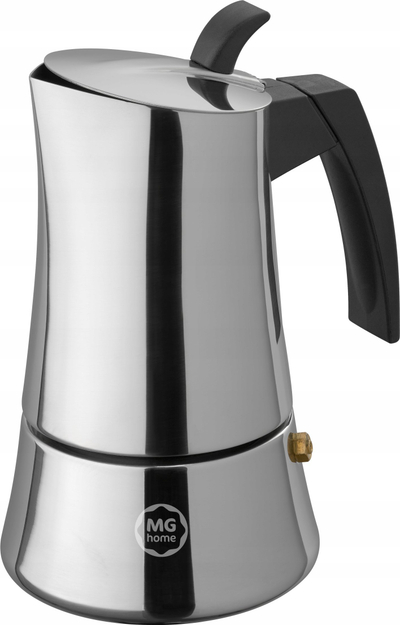 Aparat kafeje MG Home Doppio, 6 filxhanë, çelik inox, kafe e zezë